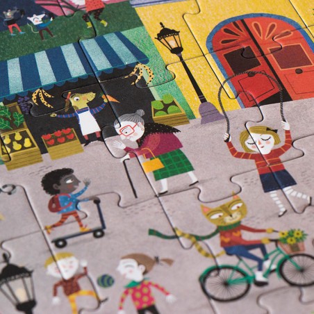 Night and day in Paris Puzzle