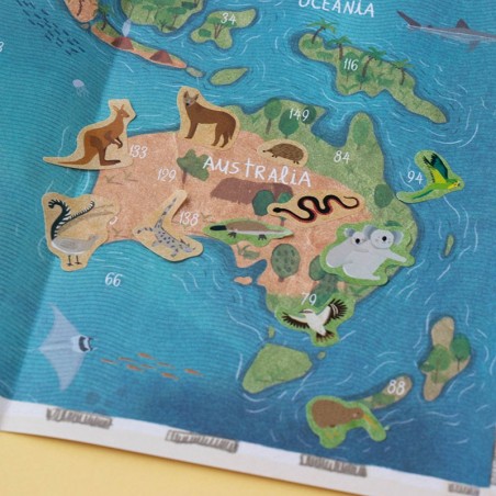 Activity - ANIMAL WORLD Poster&Stickers *NEW*