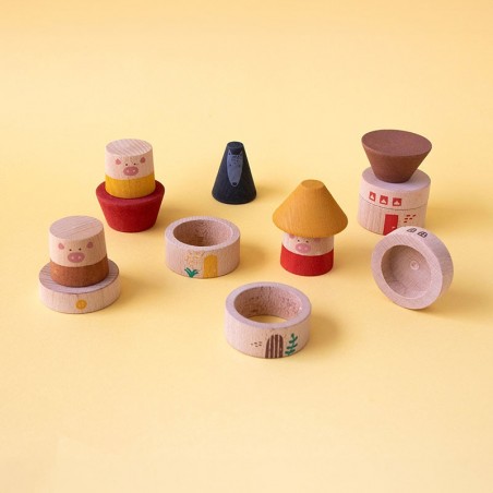 Wooden Toy - MY 3 LITTLE PIGS
