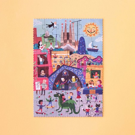 Puzzle - NIGHT & DAY IN BARCELONA