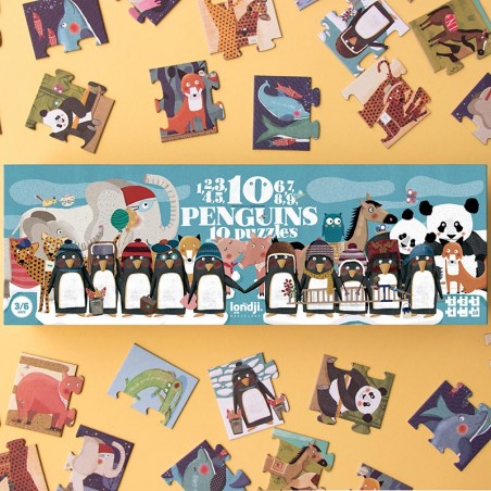 Puzzle - 10 PENGUINS