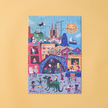 Puzzle - NIGHT & DAY IN BARCELONA