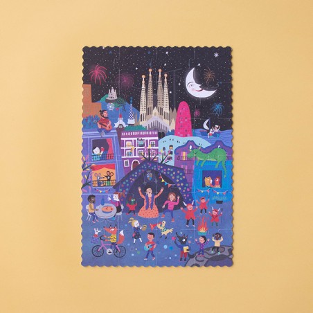 Puzzle - NIGHT & DAY IN BARCELONA